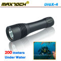 Maxtoch DI6X-4 Lanterna De Mergulho De Alumínio À Prova D &#39;Água LED Preto